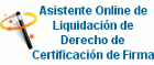 Asistente Online de Liquidaci?n de Derecho de Certificaci?n de Firma