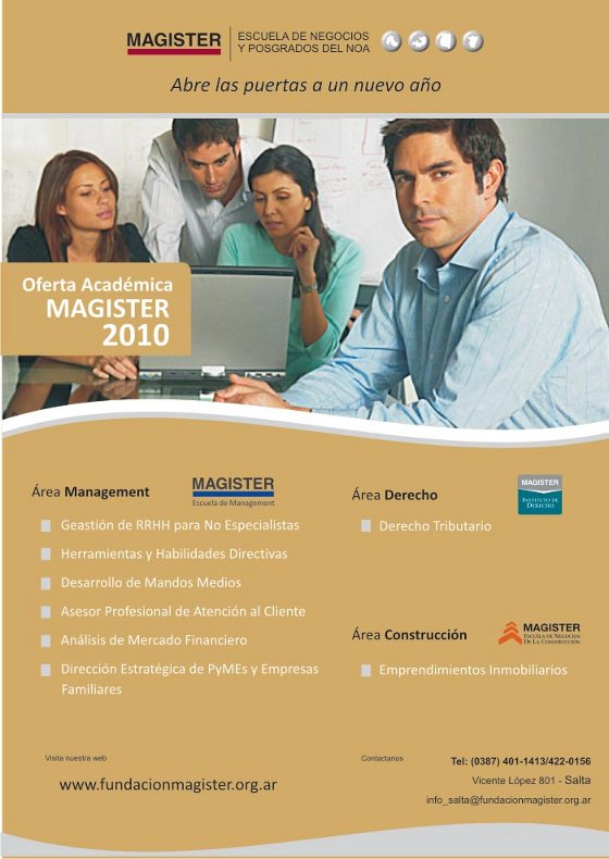 Oferta Académica MAGISTER 2010