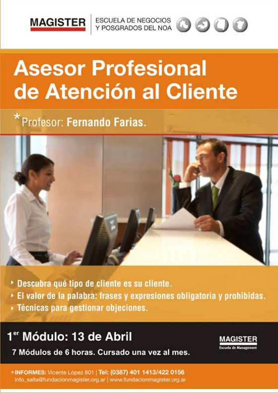 Asesor Profesional de Atención al Cliente