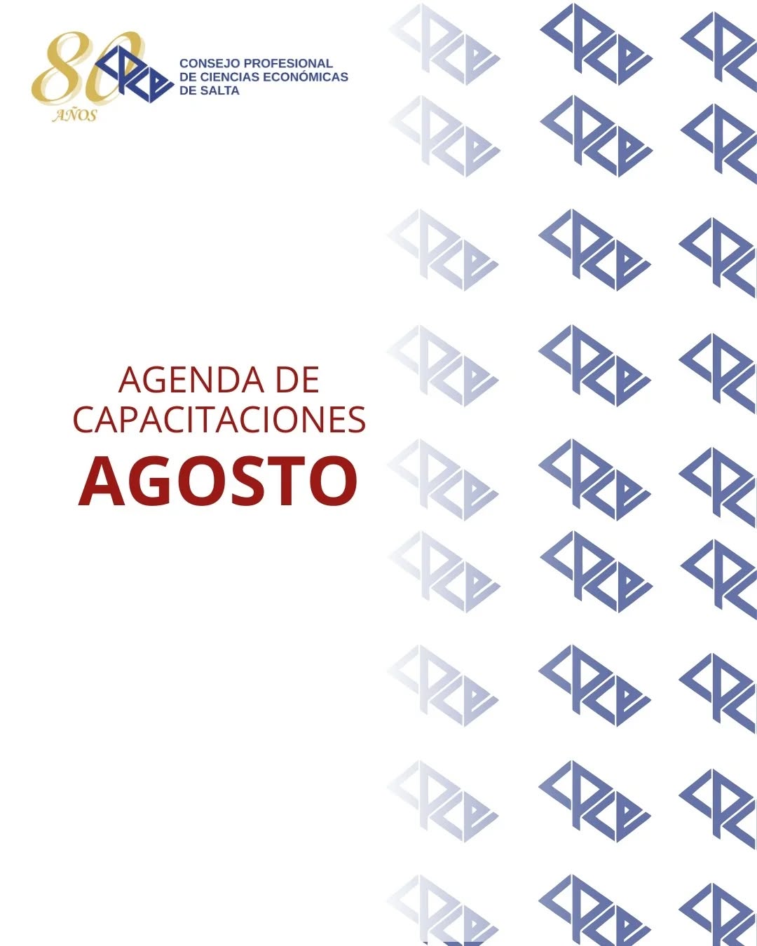 AGENDA CAPACITACIÓN AGOSTO