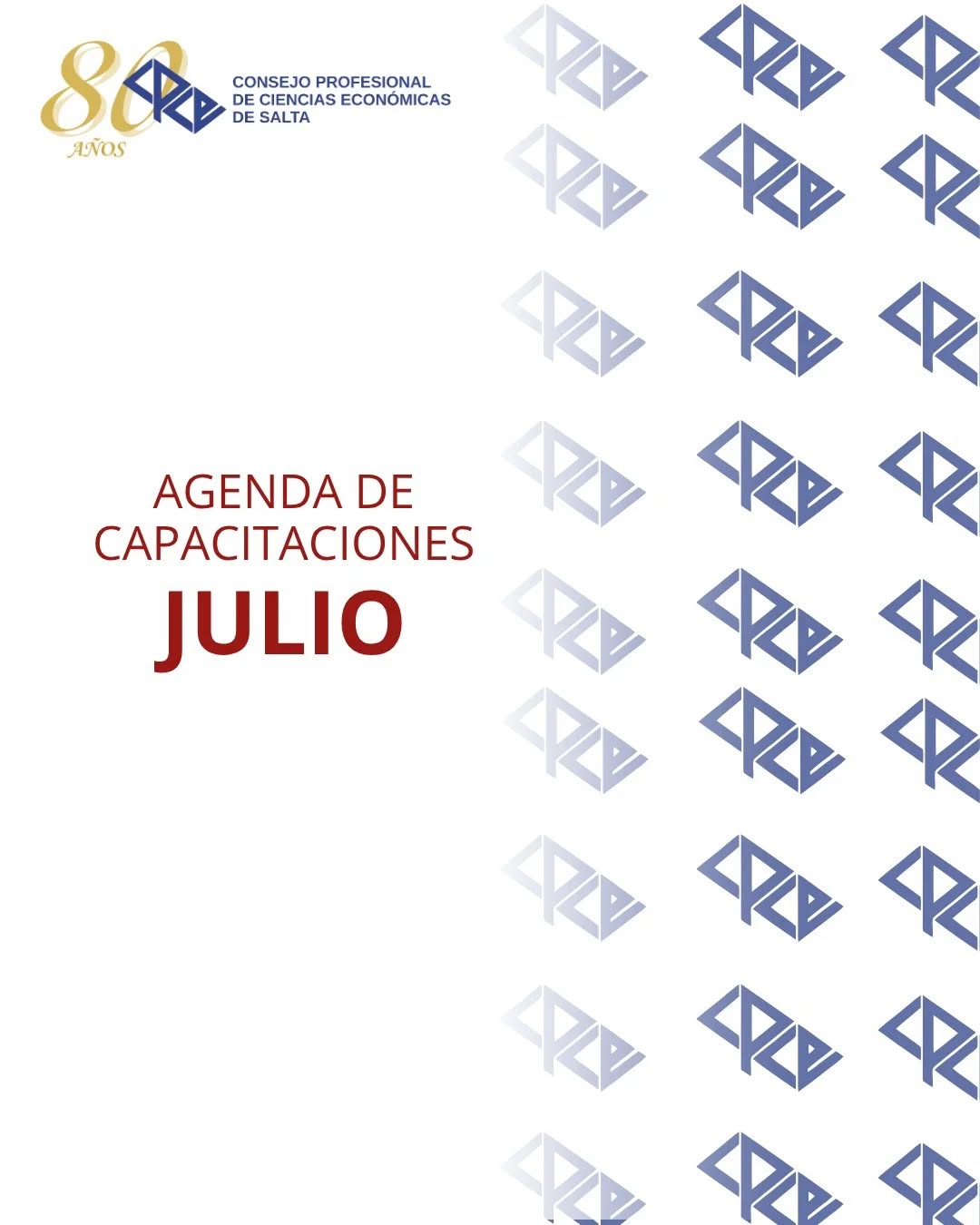Agenda Capacitación Julio