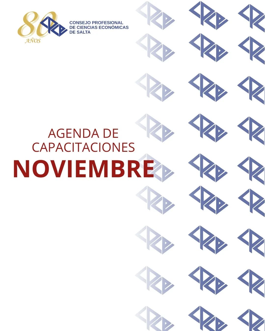 AGENDA CAPACITACIONES NOVIEMBRE