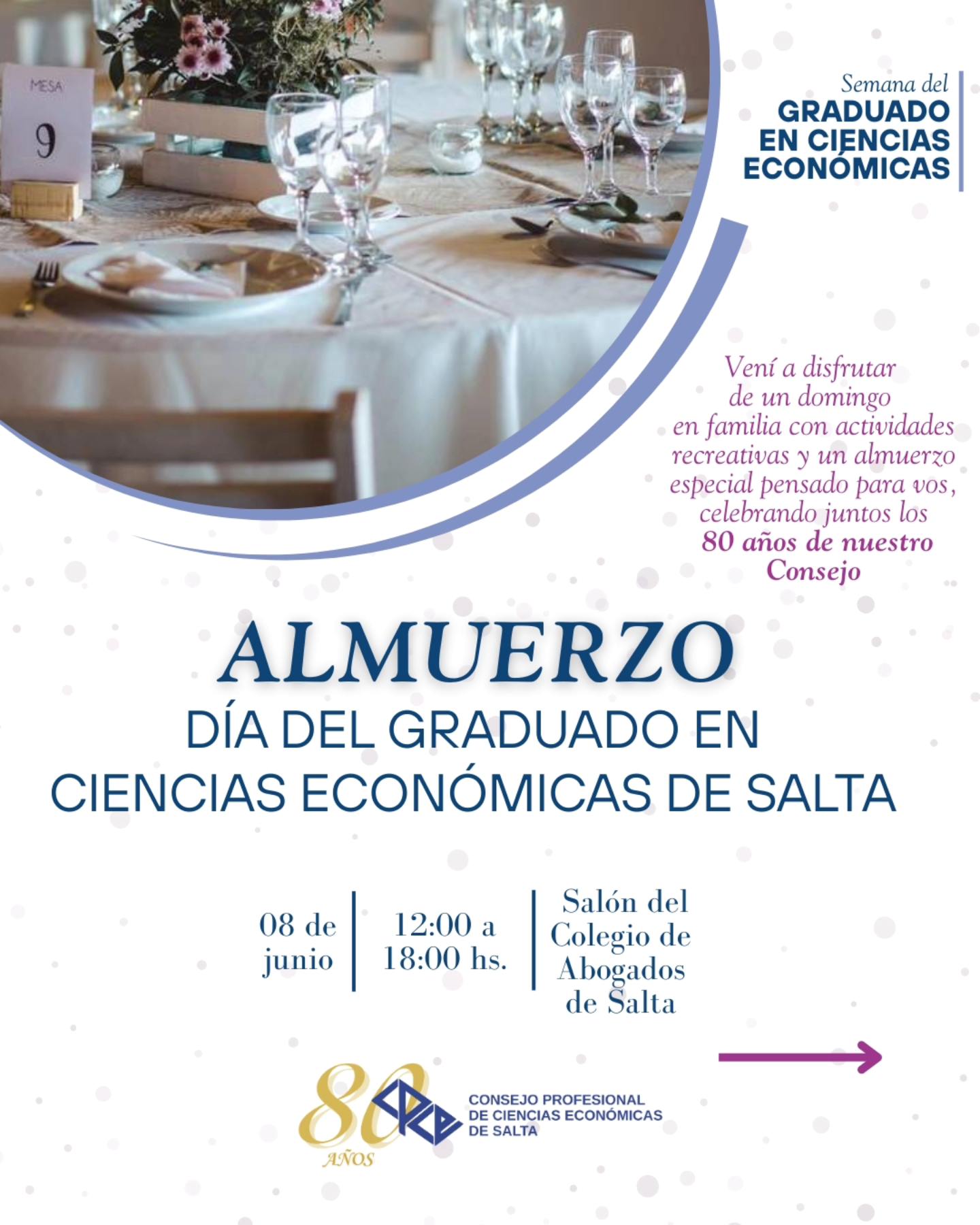 almuerzo día del graduado