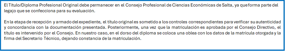REQUISITOS DE MATRICULACIÓN