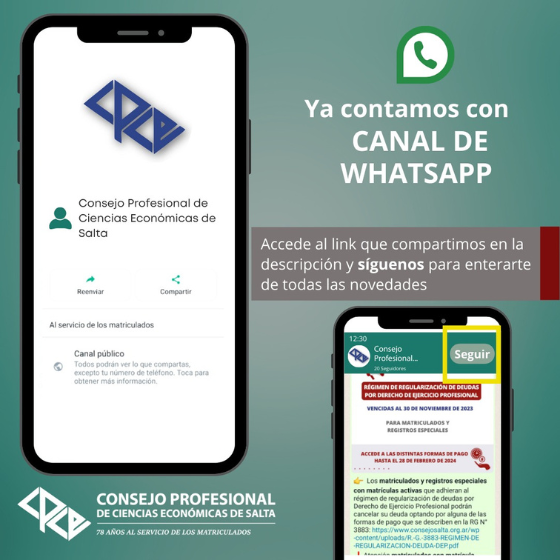 CANAL DE WhatsApp