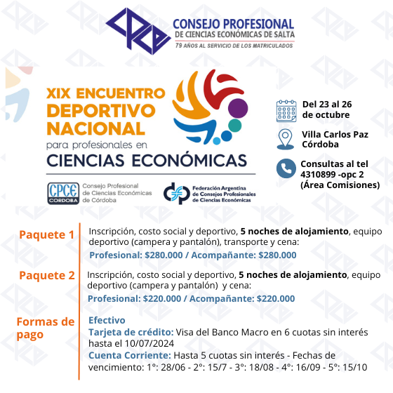 XIX ENCUENTRO DEPORTIVO NACIONAL
