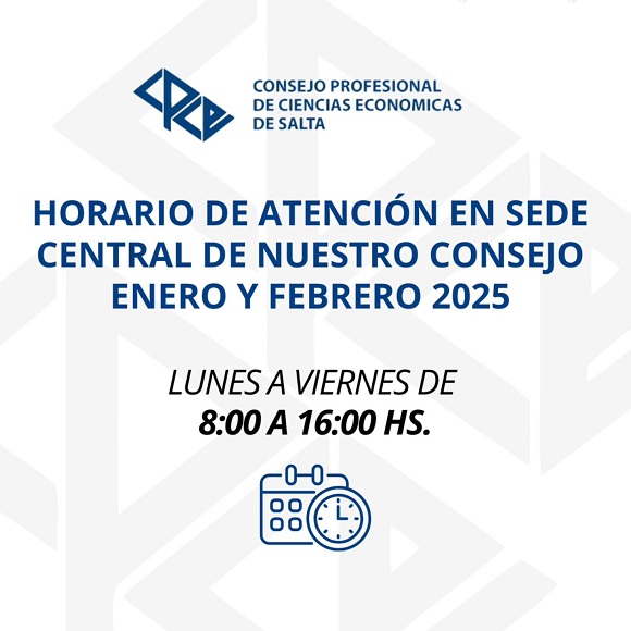 HORARIO DE ATENCION ENERO - FEBRERO