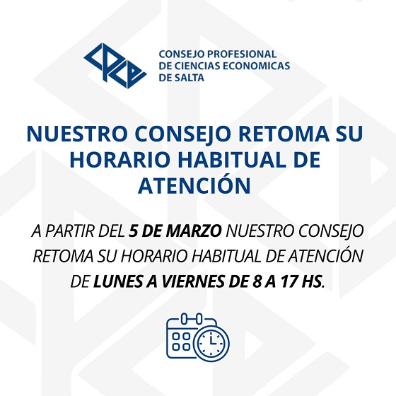 HORARIO HABITUAL