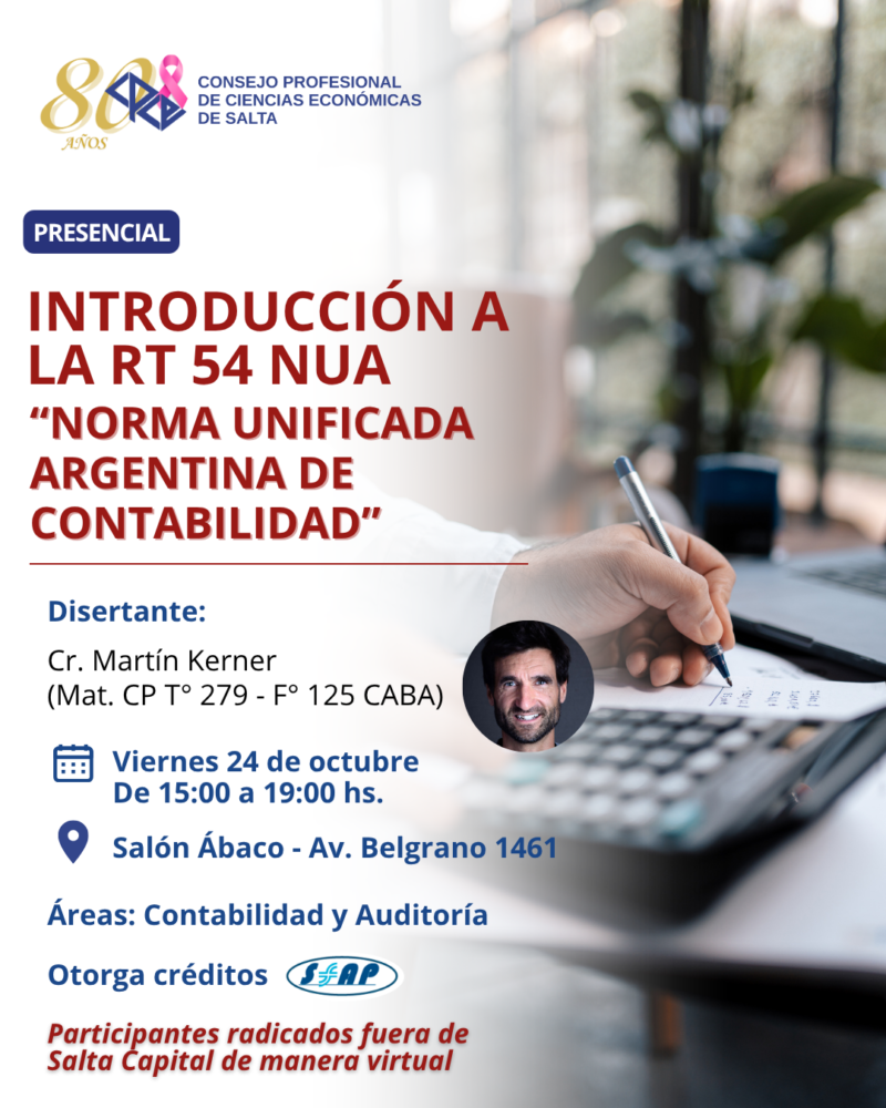 Capacitación Presencial: «Introducción a la RT 54 NUA: Norma Unificada ...