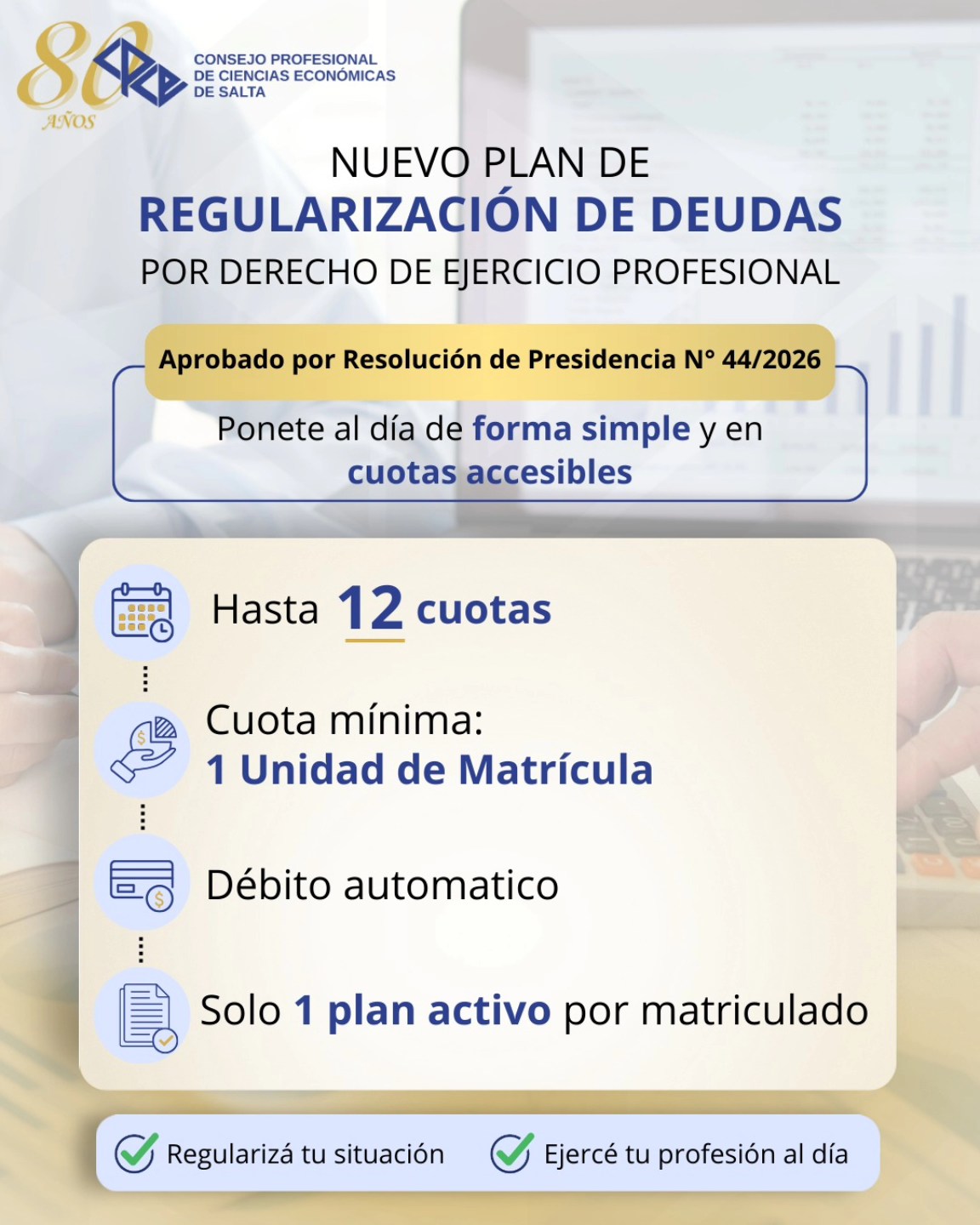 NUEVA PLAN DE REGULARIZACION DE DEUDAS