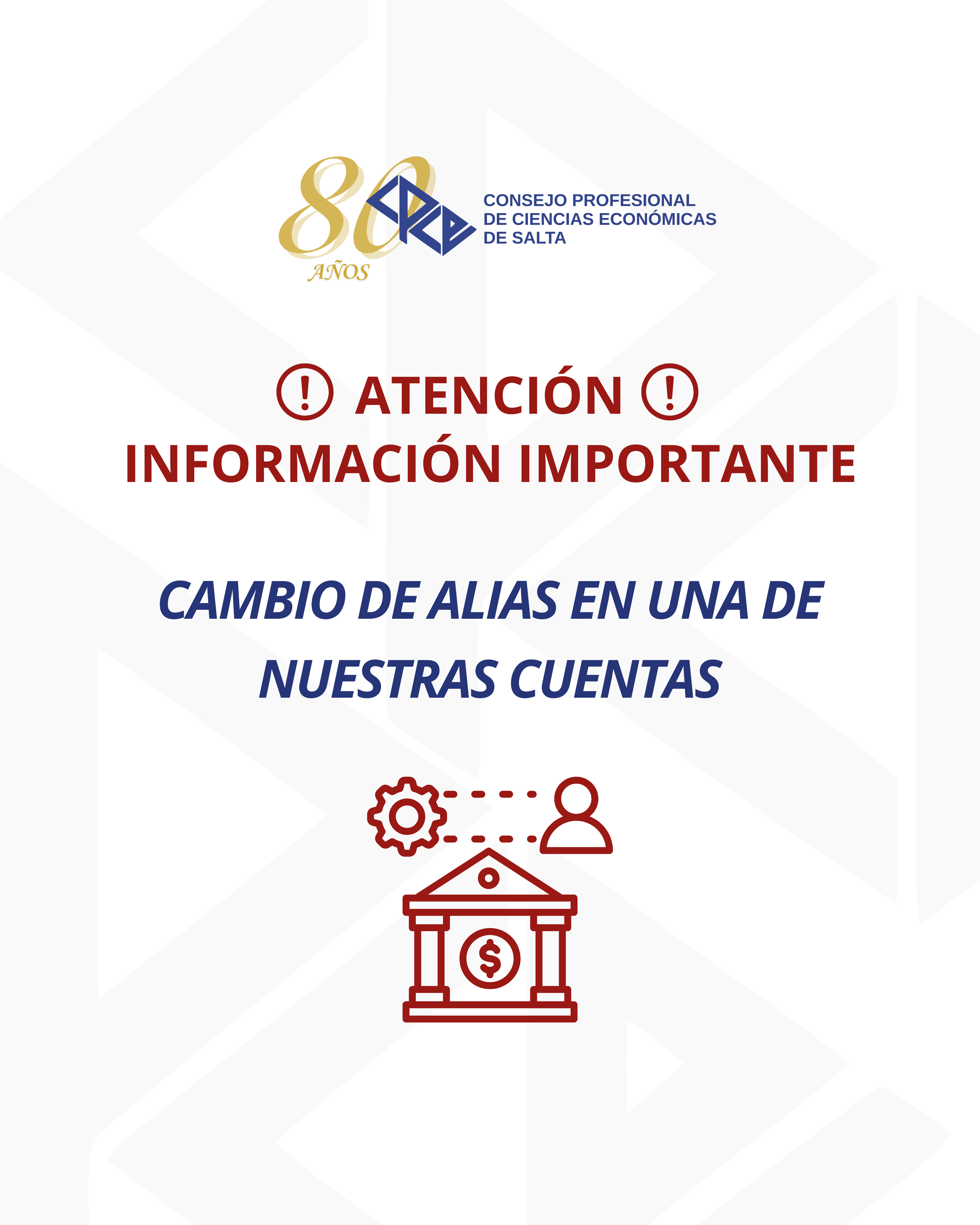 CAMBIO DE ALIAS EN NUESTRAS CUENTAS