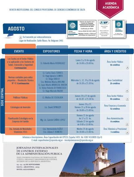 Cursos Agosto