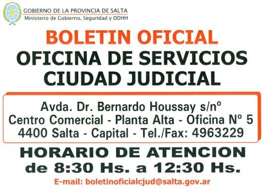 boletin oficial - oficina servicios